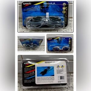 Speedo Sengar Jr. Swim Goggles - Smoke Grey with Tinted Lenses